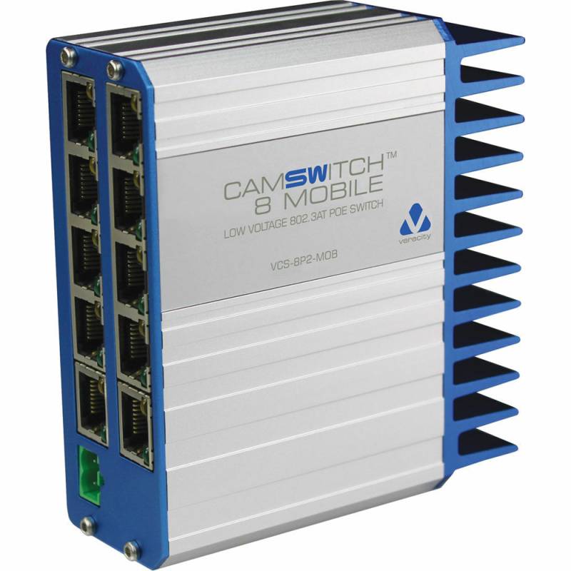 Veracity VCS-8P2-MOB mobiler POE Switch für 8 Kameras von Veracity