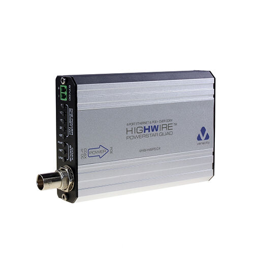 Veracity VHW-HWPS-C4 HIGHWIRE Powerstar Quad POE 4-Kanal Koax-IP Konverter von Veracity