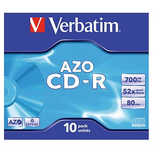 10 Verbatim CD-R 700 MB von Verbatim