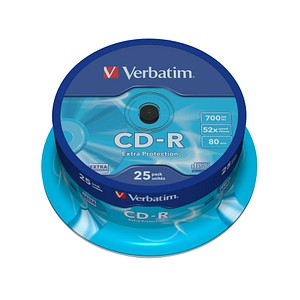 25 Verbatim CD-R 700 MB von Verbatim