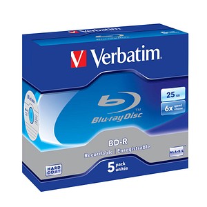 5 Verbatim Blu-ray BD-R 25 GB von Verbatim