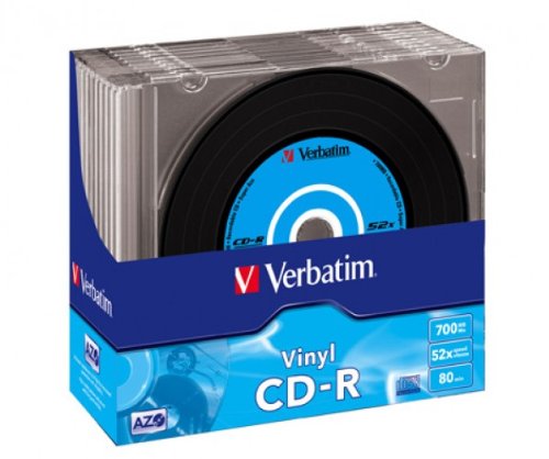 50 (5x 10) Verbatim CD-R Vinyl Color Rohlinge 80min 700MB slimcase von Verbatim