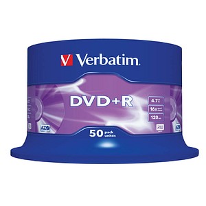 50 Verbatim DVD+R 4,7 GB von Verbatim