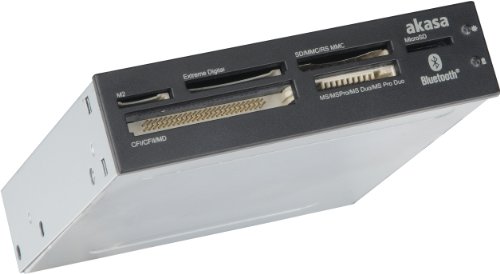 Akasa1 Akasa AK-ICR-11 interne Kartenleser (8,9 cm (3,5 Zoll), 6X Kartenslot, Bluetooth, USB 2.0) von Verbatim