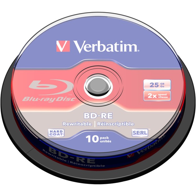 BD-RE 25 GB, Blu-ray-Rohlinge von Verbatim