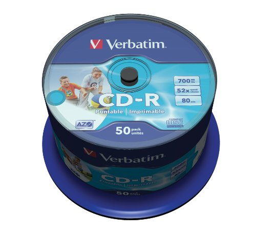 CD-R VERBATIM 50 UNIDADES 700MB 52x 43309 von Verbatim