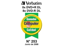 DVD+R (8x) 8.5GB DoubleLayer CB 10P 43666 von Verbatim