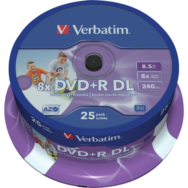 DVD+R DL 8,5 GB, DVD-Rohlinge von Verbatim