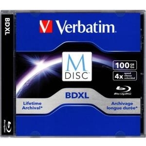 M-DISC BD-R XL 100GB/1-4x Jewelcase (1 Disc) (43833) von Verbatim