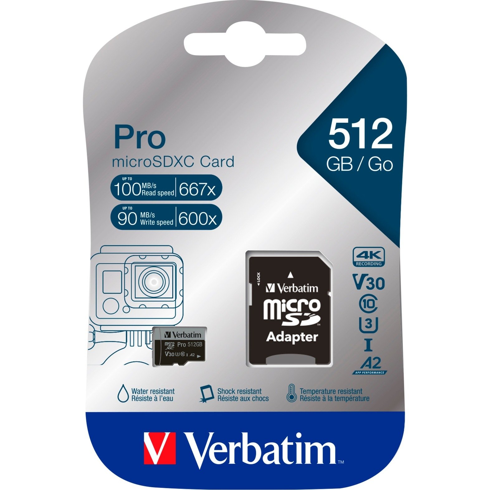 Pro U3 512GB microSDXC, Speicherkarte von Verbatim