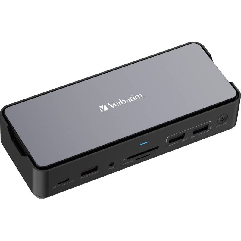 USB-C Pro Docking Station mit SSD Steckplatz, Dockingstation von Verbatim