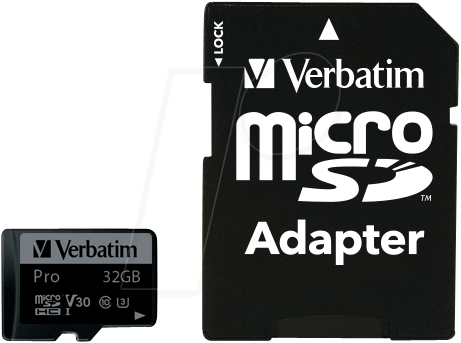 VERBATIM 47041 - MicroSDHC-Speicherkarte 32GB, Verbatim, Class 10, U3 von Verbatim