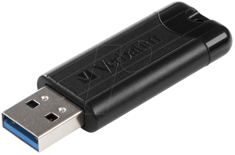 VERBATIM 49320 - USB-Stick, USB 3.0, 256 GB, PinStripe Schwarz von Verbatim
