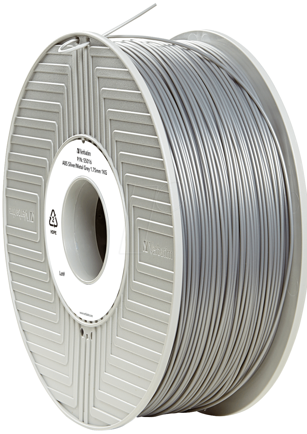 VERBATIM 55032 - ABS Filament - silber/metallgrau - 1,75 mm - 1 kg von Verbatim