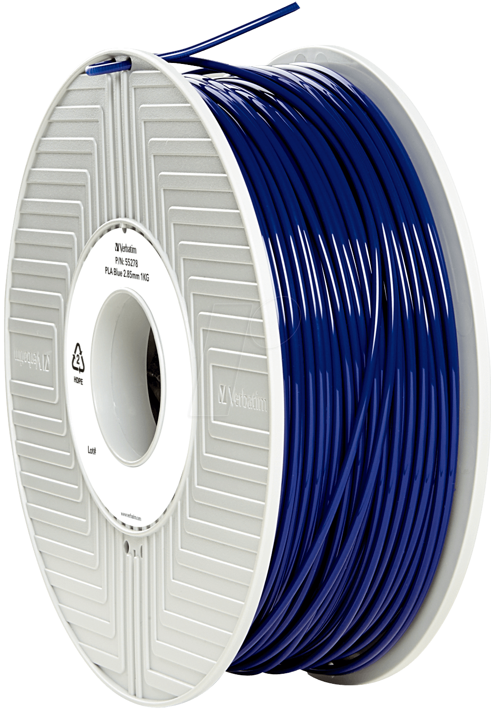 VERBATIM 55332 - PLA Filament - blau - 2,85 mm - 1 kg von Verbatim