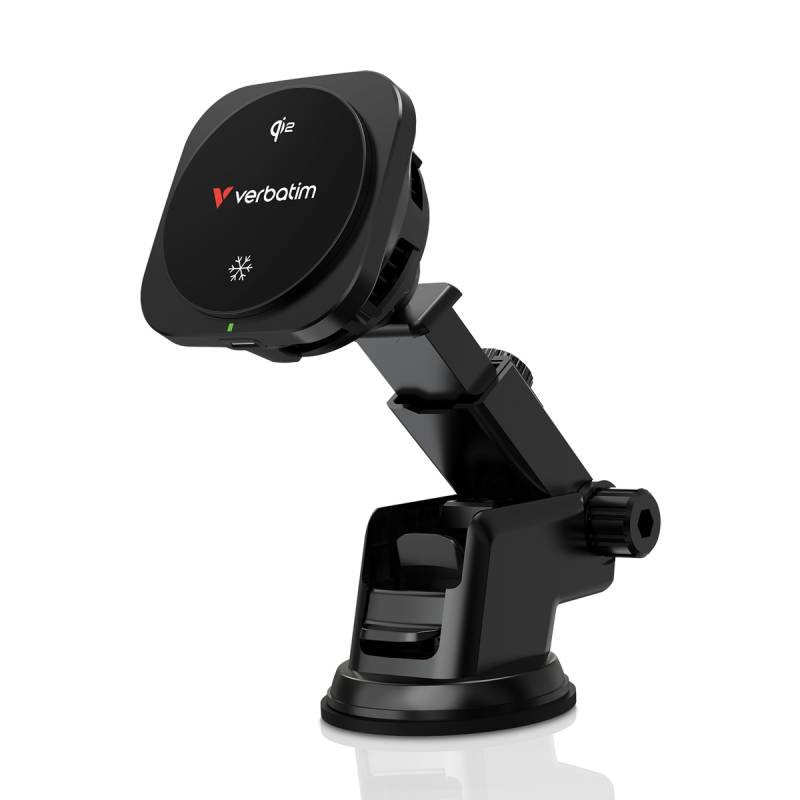 VERBATIM Charge ´n´ Drive Qi2 - magnetisches kabelloses Autoladegerät von Verbatim