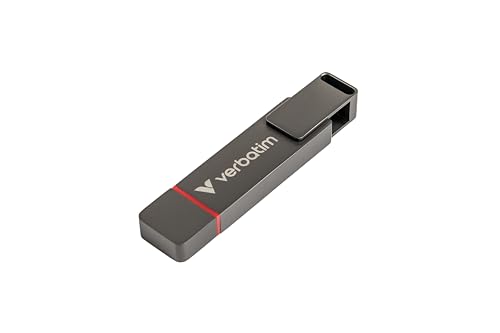 Verbatim Dual QuickStick, 1 TB, externe 3.2 Gen 1 USB-C/USB-A SSD, High-Speed USB Stick bis zu 530 MB/s, extrem schneller Speicherstick für Handy, Laptop, PC und Notebook Verbatim Dual QuickStick, 1 TB, externe 3.2 Gen 1 USB-C/USB-A SSD, High-Speed USB Stick bis zu 530 MB/s, extrem schneller Speicherstick für Handy, Laptop, PC und Notebook von Verbatim