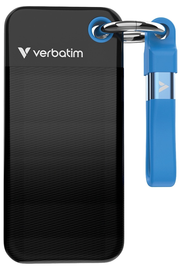 VERBATIM Externe SSD Pocket 2TB schwarz-blau von Verbatim