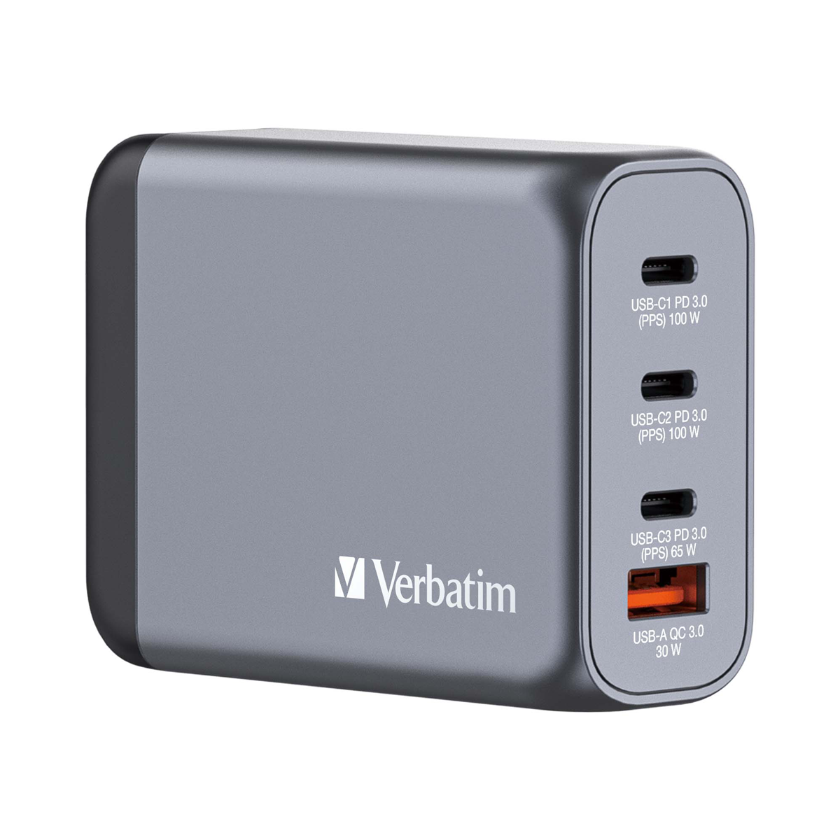 VERBATIM GNC-100 GaN Netzladegerät 4 Port 100W USB A/C VERBATIM GNC-100 GaN Netzladegerät 4 Port 100W USB A/C von Verbatim