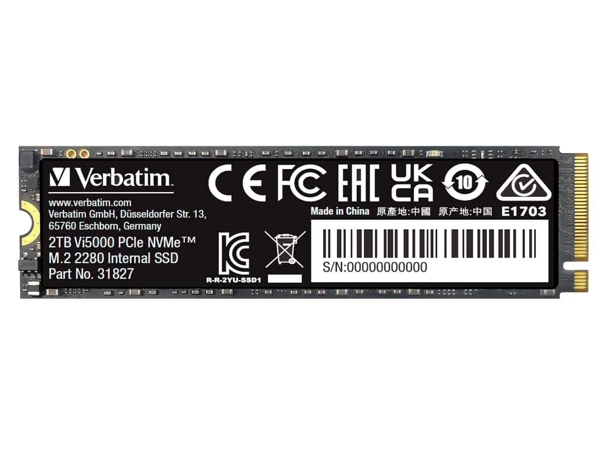 VERBATIM M.2 SSD Vi5000 2TB VERBATIM M.2 SSD Vi5000 2TB von Verbatim