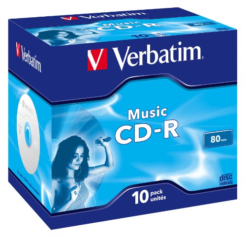 VERBATIM MusicLifePlus CD-R Audio 80min 16x Surface Crystal 10 Stück von Verbatim