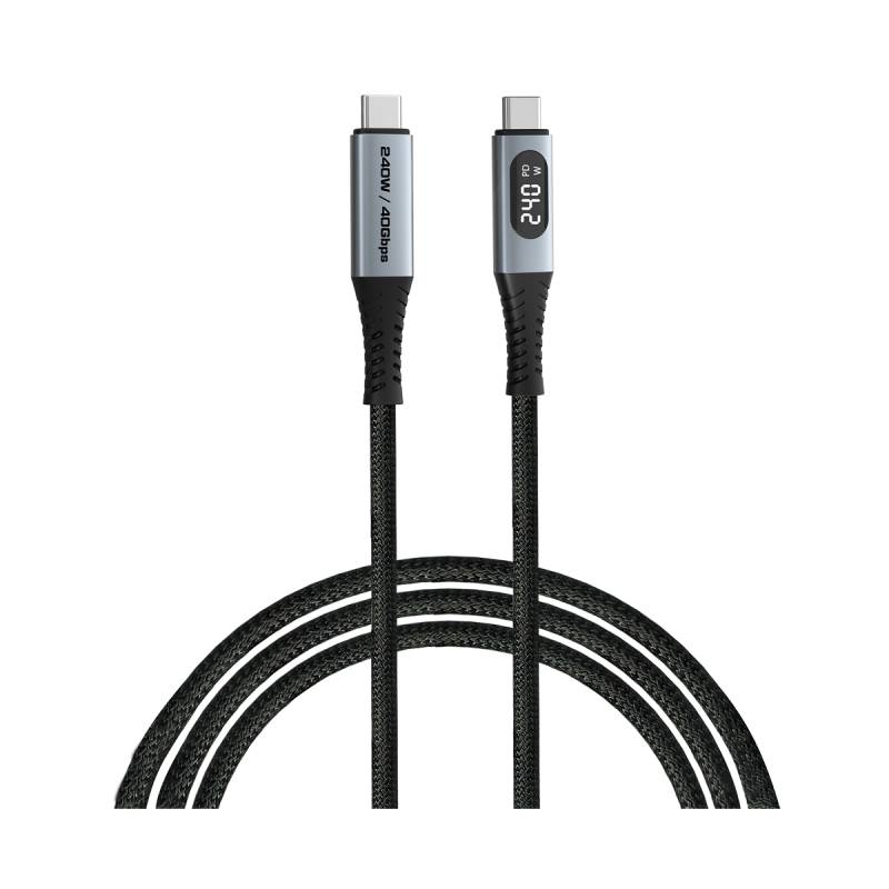 VERBATIM Sync & Charge Kabel USB-C zu USB-C 240W, 40 Gbps Display, 120 cm von Verbatim