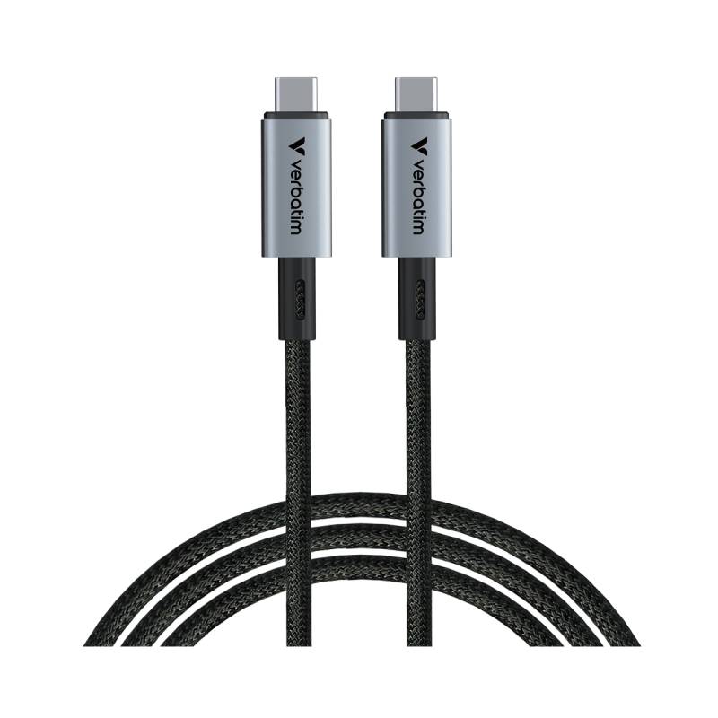 VERBATIM Sync & Charge Kabel USB-C zu USB-C 240W 40 Gbps 120 cm von Verbatim