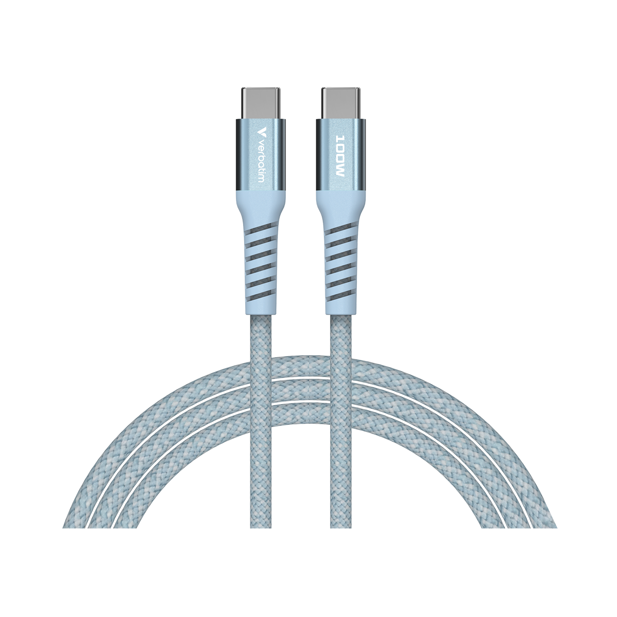 VERBATIM Sync & Charge USB-C zu USB-C 100W Magnetkabel 120 cm - blau VERBATIM Sync & Charge USB-C zu USB-C 100W Magnetkabel 120 cm - blau von Verbatim