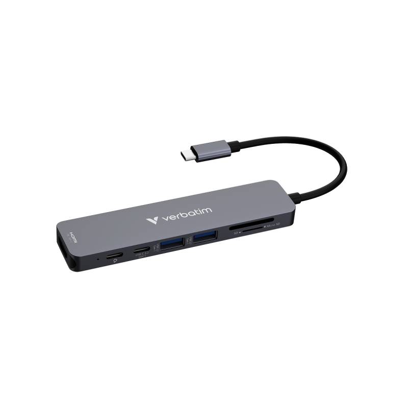 VERBATIM USB-C Essentials Multiport Hub 7 Anschlüsse von Verbatim