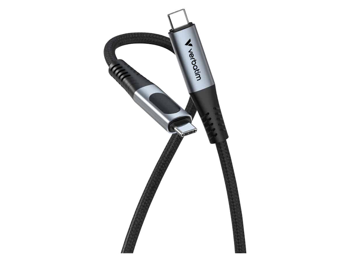 VERBATIM USB-C Kabel 31848 100W 1.2m schwarz LED VERBATIM USB-C Kabel 31848 100W 1.2m schwarz LED von Verbatim
