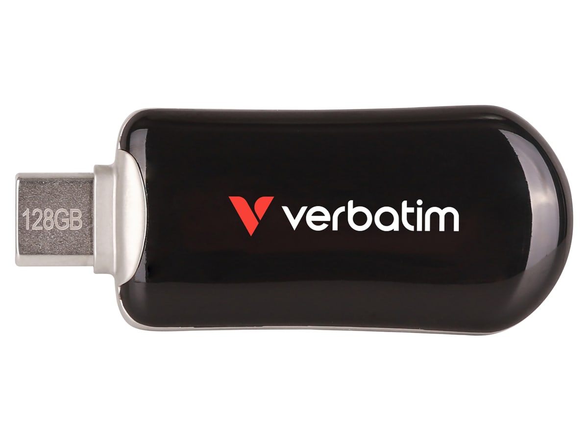 VERBATIM USB-C Stick Plectra 30225 USB 3.2 128GB schwarz VERBATIM USB-C Stick Plectra 30225 USB 3.2 128GB schwarz von Verbatim