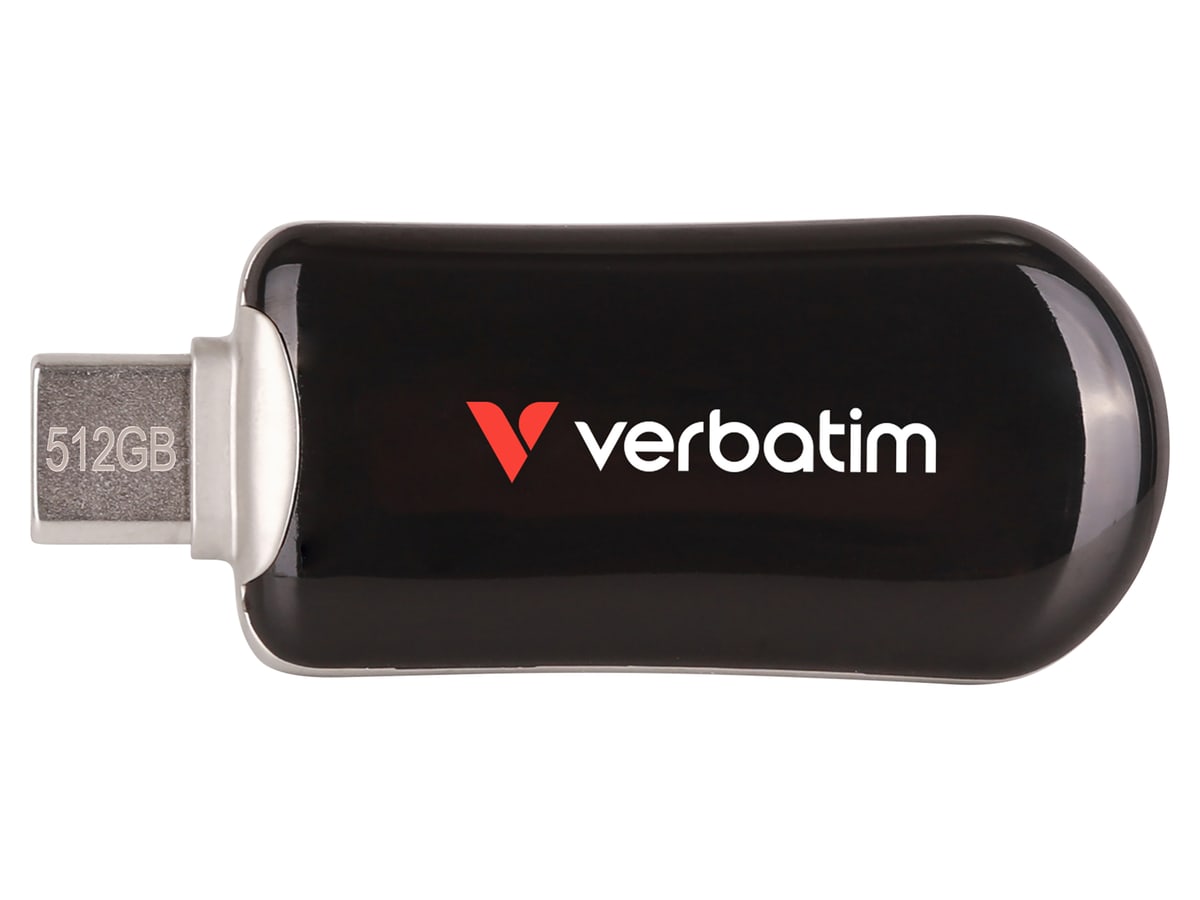 VERBATIM USB-C Stick Plectra 30227 USB 3.2 512GB schwarz VERBATIM USB-C Stick Plectra 30227 USB 3.2 512GB schwarz von Verbatim