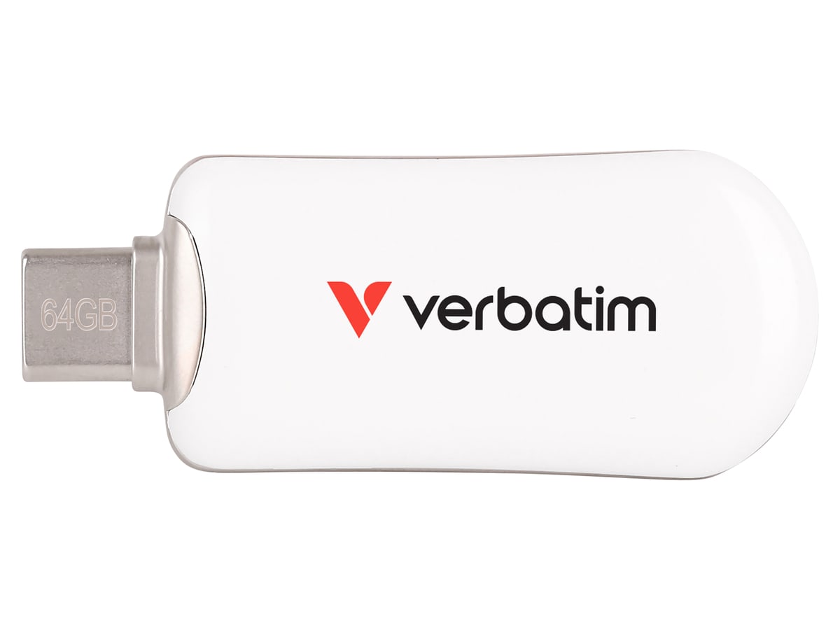 VERBATIM USB-C Stick Plectra 30228 USB 3.2 64GB weiß VERBATIM USB-C Stick Plectra 30228 USB 3.2 64GB weiß von Verbatim