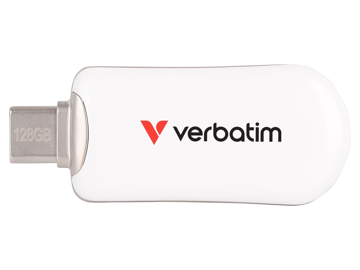 VERBATIM USB-C Stick Plectra 30229 USB 3.2 128GB weiß VERBATIM USB-C Stick Plectra 30229 USB 3.2 128GB weiß von Verbatim