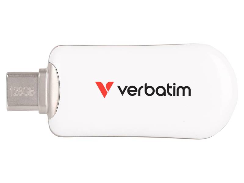 VERBATIM USB-C Stick Plectra 30229 USB 3.2 128GB weiß von Verbatim