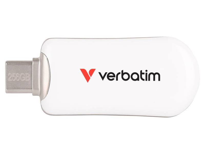 VERBATIM USB-C Stick Plectra 30230 USB 3.2 256GB weiß von Verbatim