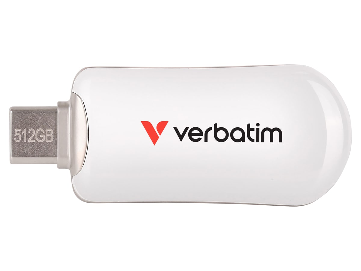 VERBATIM USB-C Stick Plectra 30231 USB 3.2 512GB weiß VERBATIM USB-C Stick Plectra 30231 USB 3.2 512GB weiß von Verbatim