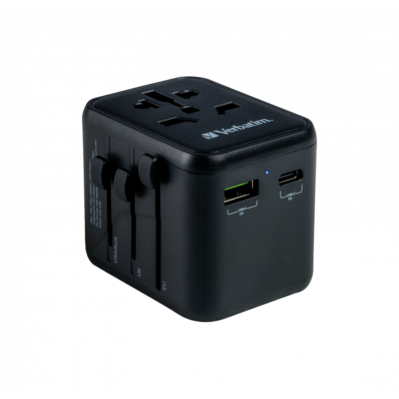 VERBATIM Universal Reiseadapter UTA-02 PD20W - QC / 1xUSB / 1xType-C VERBATIM Universal Reiseadapter UTA-02 PD20W - QC / 1xUSB / 1xType-C von Verbatim