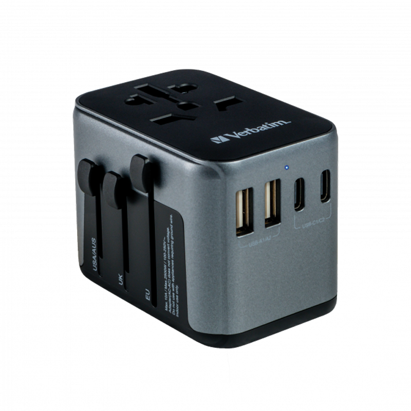 VERBATIM Universal Reiseadapter UTA-03 PD30W -QC / 2xUSB / 2xType-C VERBATIM Universal Reiseadapter UTA-03 PD30W -QC / 2xUSB / 2xType-C von Verbatim