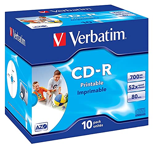 Verbatim 43325 CD-R 80 700MB AZO 52X Inkjet von Verbatim