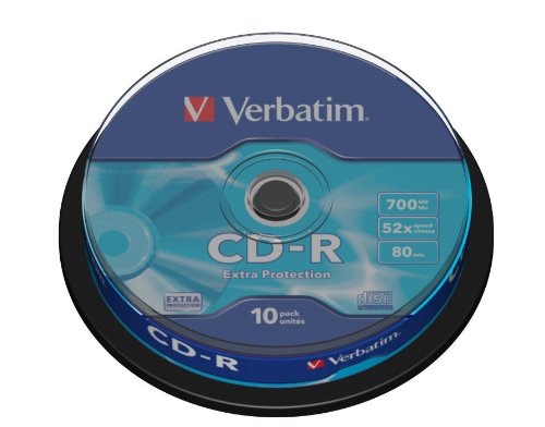 Verbatim 43437 - 10PK 80Min 52X CD-R Spindle von Verbatim