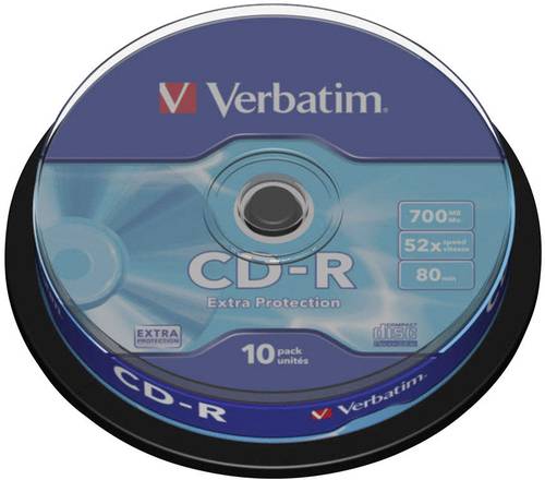 Verbatim 43437 CD-R Rohling 700 MB 10 St. Spindel von Verbatim