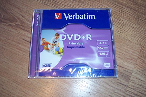 Verbatim 43507 DVD ROH+R 4.7GB/ 16x Verbatim Printable (Jewel) von Verbatim