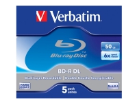 Verbatim 43748, 50 GB, BD-R, Jewelcase, 5 Stück(e) von Verbatim