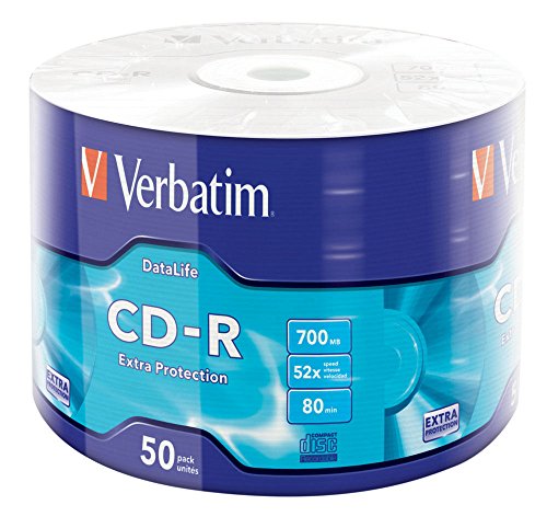 Verbatim 43787" CD-R 700MB 52x 50er Wrap Spindel Silber von Verbatim