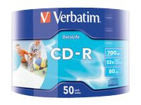 Verbatim 50x CD-R, 52x, CD-R, 120 mm, 700 MB, 50 Stück(e) von Verbatim