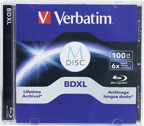 Verbatim 98912 M-DISC Blu-ray Rohling 100GB 1 St. Jewelcase Verbatim 98912 M-DISC Blu-ray Rohling 100GB 1 St. Jewelcase von Verbatim
