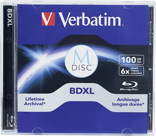 Verbatim 98912 M-DISC Blu-ray Rohling 100GB 1 St. Jewelcase von Verbatim
