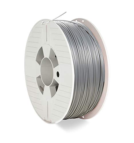 Verbatim ABS-Filament 3D-Druck, 1,75mm, 1kg, Hochleistungs-Acrylnitril-Butadien-Styrol zur Materialextrusion, für 3D-Drucker und 3D-Stift, 3D-Drucker-Filament aus ABS, alugrau von Verbatim