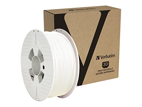 Verbatim ABS-Filament 3D-Druck, 1,75mm, 1kg, Hochleistungs-Acrylnitril-Butadien-Styrol zur Materialextrusion, für 3D-Drucker und 3D-Stift, 3D-Drucker-Filament aus ABS, weiß von Verbatim